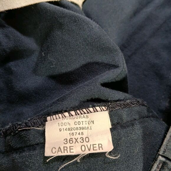 Polo Ralph Lauren Pants Mens 36x30 Blue Classic Fit Cotton Cuffed Chino Preppy - Picture 6 of 12